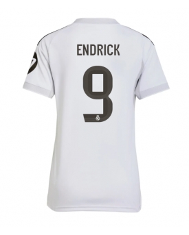 Real Madrid Endrick #9 Maglia Gara Casa Repliche 2025-26 Donna Maniche Corte